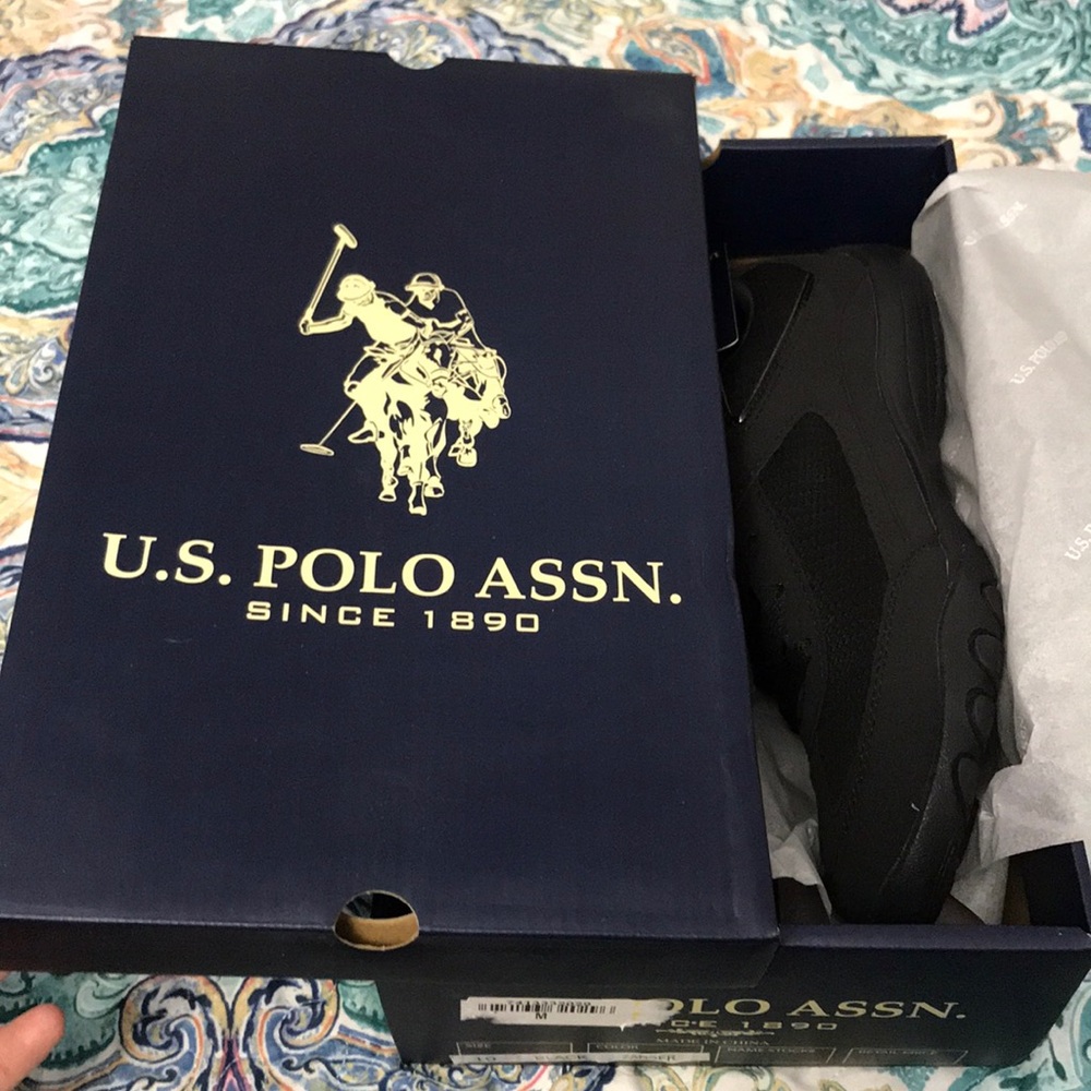 U.S. Polo Assn. Black Sneakers